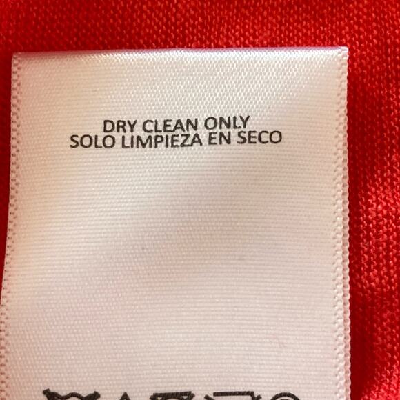 ANTHRO Eri + ali Coral Red Linen Cross Back Flutter Tee SM Beachy Summer Casual - Picture 9 of 9